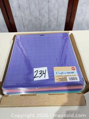MaxSold Auction: Crafter's Square 12 x 12 Cutting Mats Purple/Pink/Light Blue (30+) - Warwick (Rhode Island, USA) SELLER MANAGED Reseller Online Auction - Warwick Avenue