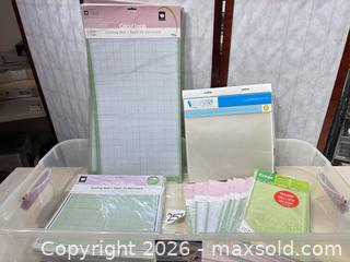 MaxSold Auction: Cricut & YourStory Cutting Mats and Laminating Pouches (20+) - Warwick (Rhode Island, USA) SELLER MANAGED Reseller Online Auction - Warwick Avenue