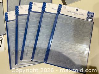MaxSold Auction: Embossing Folders Assortment— Darice & Love Nicole - Warwick (Rhode Island, USA) SELLER MANAGED Reseller Online Auction - Warwick Avenue