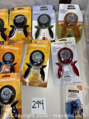 MaxSold Auction: Fiskars Lever Punches for Paper, Texturing & Corner Shapes - Warwick (Rhode Island, USA) SELLER MANAGED Reseller Online Auction - Warwick Avenue