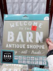 MaxSold Auction: Hampton Art 12 x 12 in Craft Stencils, Farm Designs (31+) - Warwick (Rhode Island, USA) SELLER MANAGED Reseller Online Auction - Warwick Avenue