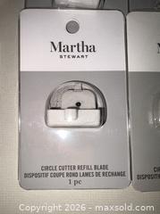 MaxSold Auction: Martha Stewart Circle Cutter with Replacement Blades, White - Warwick (Rhode Island, USA) SELLER MANAGED Reseller Online Auction - Warwick Avenue