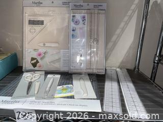 MaxSold Auction: Martha Stewart Crafting Tools Bundle with 16x24 Cutting Mat - Warwick (Rhode Island, USA) SELLER MANAGED Reseller Online Auction - Warwick Avenue