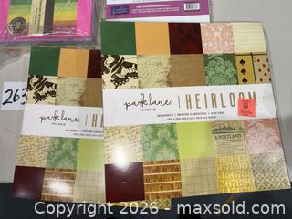 MaxSold Auction: Mixed Scrapbook & Cardstock Paper Lot - Assorted Brands, Multiple Sizes - Warwick (Rhode Island, USA) SELLER MANAGED Reseller Online Auction - Warwick Avenue