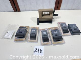 MaxSold Auction: Sizzix Manual Die Cut Machine with Assorted Paper Punches - Warwick (Rhode Island, USA) SELLER MANAGED Reseller Online Auction - Warwick Avenue