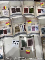 MaxSold Auction: Sizzix Tim Holtz Embossing Folders Texture Fades (Plastic) - Warwick (Rhode Island, USA) SELLER MANAGED Reseller Online Auction - Warwick Avenue