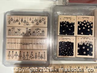 MaxSold Auction: Stampin' Up! Wood-Mounted Rubber Stamp Lot — Holiday & Icons - Warwick (Rhode Island, USA) SELLER MANAGED Reseller Online Auction - Warwick Avenue