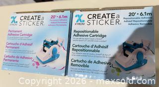 MaxSold Auction: Xyron Create-a-Sticker Mega Runner Adhesive Cartridges — 8 pcs - Warwick (Rhode Island, USA) SELLER MANAGED Reseller Online Auction - Warwick Avenue