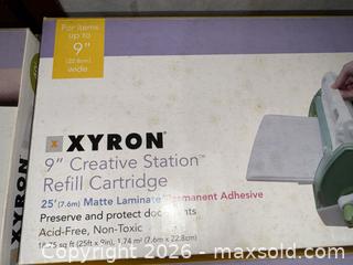 MaxSold Auction: Xyron Creative Station 9" Refill Cartridge (4-Pack) - Warwick (Rhode Island, USA) SELLER MANAGED Reseller Online Auction - Warwick Avenue