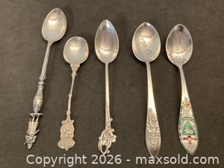 MaxSold Auction: 5 Silver Tea Spoons - North Vancouver (British Columbia, Canada) PARTNER MANAGED Downsizing Online Auction - 14th Street West