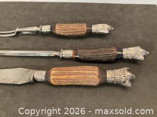MaxSold Auction: Antique Sterling Silver Decorated Carving Set - North Vancouver (British Columbia, Canada) PARTNER MANAGED Downsizing Online Auction - 14th Street West