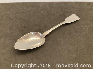 MaxSold Auction: Large Antique 1800s Sterling Silver Serving Spoon - North Vancouver (British Columbia, Canada) PARTNER MANAGED Downsizing Online Auction - 14th Street West