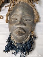 MaxSold Auction: hand Carved Tribal Mask African  - South Frontenac (Ontario, Canada) SELLER MANAGED Downsizing Online Auction - Battersea Road