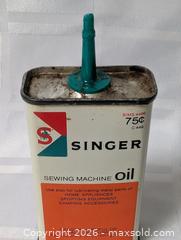 MaxSold Auction: Singer Sewing Machine Oiler Can  - South Frontenac (Ontario, Canada) SELLER MANAGED Downsizing Online Auction - Battersea Road