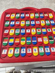 MaxSold Auction: Red Plastic Educational Toy with Handle - Alphabet, Numbers, Shapes - Welland (Ontario, Canada) SELLER MANAGED Reseller Online Auction -  Stern Drive