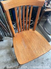 MaxSold Auction: Solid Oak Mission Dining Chair, Medium Honey Finish - Welland (Ontario, Canada) SELLER MANAGED Reseller Online Auction -  Stern Drive