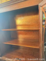 MaxSold Auction: Solid Wood Dark Brown China Cabinet / Hutch with Glass Doors - Welland (Ontario, Canada) SELLER MANAGED Reseller Online Auction -  Stern Drive