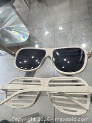 MaxSold Auction: White Plastic Shutter/Shade Novelty Sunglasses - Welland (Ontario, Canada) SELLER MANAGED Reseller Online Auction -  Stern Drive