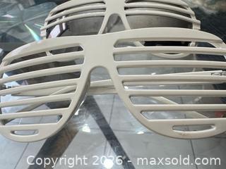 MaxSold Auction: White Plastic Shutter/Shade Novelty Sunglasses - Welland (Ontario, Canada) SELLER MANAGED Reseller Online Auction -  Stern Drive