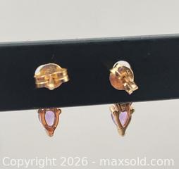 MaxSold Auction: 10k Gold Stud Earrings with Purple Amethyst Stones - Ottawa (Ontario, Canada) SELLER MANAGED Reseller Online Auction -  Decarie Drive