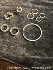 MaxSold Auction: 8x Silver Sterling 925 assorted rings 1x bracelet - Vancouver (British Columbia, Canada) PARTNER MANAGED Commercial Liquidation Online Auction -  East Hastings