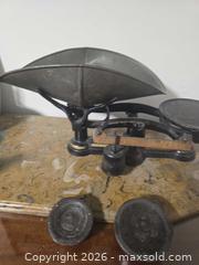 MaxSold Auction: Antique Cast Iron Balance Scale with Metal Pans - Vancouver (British Columbia, Canada) PARTNER MANAGED Commercial Liquidation Online Auction -  East Hastings