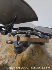 MaxSold Auction: Antique Cast Iron Balance Scale with Metal Pans - Vancouver (British Columbia, Canada) PARTNER MANAGED Commercial Liquidation Online Auction -  East Hastings