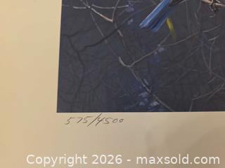 MaxSold Auction: Blue Bird And Blossoms By Robert Bateman - 1990 - Limited Edition Print 575/4500 - Vancouver (British Columbia, Canada) PARTNER MANAGED Commercial Liquidation Online Auction -  East Hastings