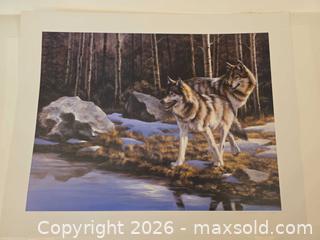 MaxSold Auction: Maurade Baynton Limited Edition Print, Wolves Landscape (1988) - Vancouver (British Columbia, Canada) PARTNER MANAGED Commercial Liquidation Online Auction -  East Hastings