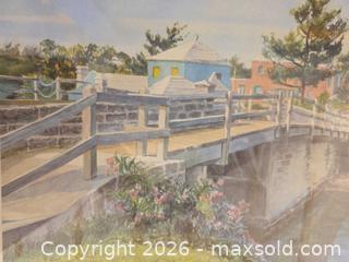 MaxSold Auction: Somerset Bridge Shadows by Diana Amos - Limited Edition Print 1304/1500 - Vancouver (British Columbia, Canada) PARTNER MANAGED Commercial Liquidation Online Auction -  East Hastings