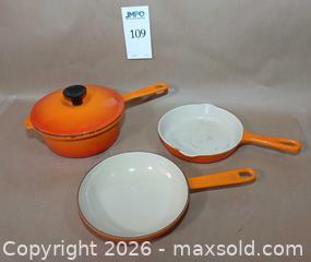 MaxSold Auction: 3 Le Creuset Pots & Pans - Fremont (California, USA) PARTNER MANAGED Estate Sale Online Auction - Las Palmas Avenue