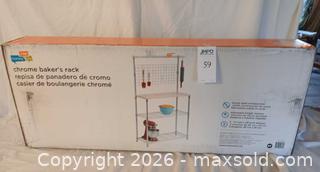 MaxSold Auction: Chrome Baker's Rack - Fremont (California, USA) PARTNER MANAGED Estate Sale Online Auction - Las Palmas Avenue