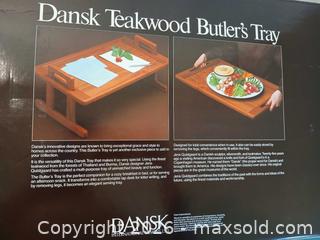MaxSold Auction: Dansk Teakwood Butler's Tray - Fremont (California, USA) PARTNER MANAGED Estate Sale Online Auction - Las Palmas Avenue