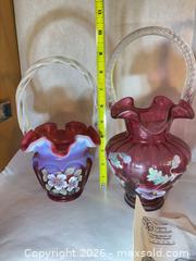 MaxSold Auction:  Fenton Glass Hand Painted Baskets - Fremont (California, USA) PARTNER MANAGED Estate Sale Online Auction - Las Palmas Avenue