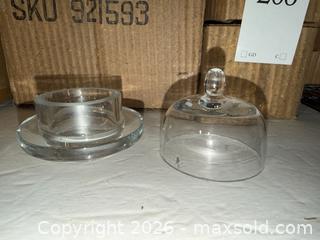 MaxSold Auction: Glass storage & butter dishes NIB - Fremont (California, USA) PARTNER MANAGED Estate Sale Online Auction - Las Palmas Avenue