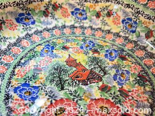 MaxSold Auction: Polish Ceramic Basket & Oval Casserole Dish - Fremont (California, USA) PARTNER MANAGED Estate Sale Online Auction - Las Palmas Avenue