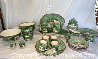 MaxSold Auction: The Cellar's "Log Cabin Christmas" Dinnerware - Fremont (California, USA) PARTNER MANAGED Estate Sale Online Auction - Las Palmas Avenue