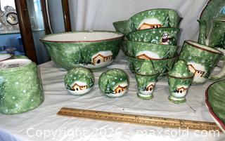 MaxSold Auction: The Cellar's "Log Cabin Christmas" Dinnerware - Fremont (California, USA) PARTNER MANAGED Estate Sale Online Auction - Las Palmas Avenue