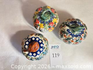 MaxSold Auction: Trio of Porcelain Jack-o-Lanterns - Fremont (California, USA) PARTNER MANAGED Estate Sale Online Auction - Las Palmas Avenue