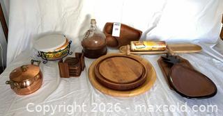 MaxSold Auction: Wood Serving & More - Fremont (California, USA) PARTNER MANAGED Estate Sale Online Auction - Las Palmas Avenue