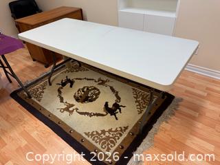 MaxSold Auction: 6ft Plastic Folding Table # 2 - Markham (Ontario, Canada) SELLER MANAGED Moving Online Auction - Winter Creek Crescent