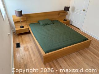 MaxSold Auction: IKEA Malm Queen Platform Bed Frame with Floating Nightstands - Markham (Ontario, Canada) SELLER MANAGED Moving Online Auction - Winter Creek Crescent