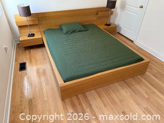 MaxSold Auction: IKEA Malm Queen Platform Bed Frame with Floating Nightstands - Markham (Ontario, Canada) SELLER MANAGED Moving Online Auction - Winter Creek Crescent