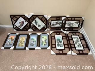 MaxSold Auction: Lot of 10 BRAND NEW Chinese Framed Art Print - Markham (Ontario, Canada) SELLER MANAGED Moving Online Auction - Winter Creek Crescent