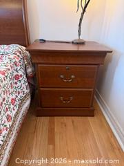 MaxSold Auction: Pair of Cherry Wood Nightstands - Markham (Ontario, Canada) SELLER MANAGED Moving Online Auction - Winter Creek Crescent