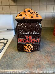 MaxSold Auction: Vintage 1990s President's Choice "The Decadent Chocolate Chip Cookie" Ceramic Cookie Jar - Markham (Ontario, Canada) SELLER MANAGED Moving Online Auction - Winter Creek Crescent