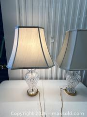 MaxSold Auction: Crystal Table Lamps - Burlington (Ontario, Canada) PARTNER MANAGED Downsizing Online Auction - Cumberland Avenue (STORAGE)