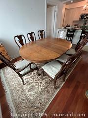 MaxSold Auction: Dining Table & Chairs - Burlington (Ontario, Canada) PARTNER MANAGED Downsizing Online Auction - Cumberland Avenue (STORAGE)