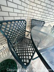 MaxSold Auction: Patio Dining Set with Umbrella - Burlington (Ontario, Canada) PARTNER MANAGED Downsizing Online Auction - Cumberland Avenue (STORAGE)