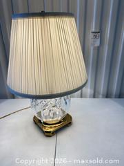 MaxSold Auction: Waterford Crystal Table Lamp - Burlington (Ontario, Canada) PARTNER MANAGED Downsizing Online Auction - Cumberland Avenue (STORAGE)
